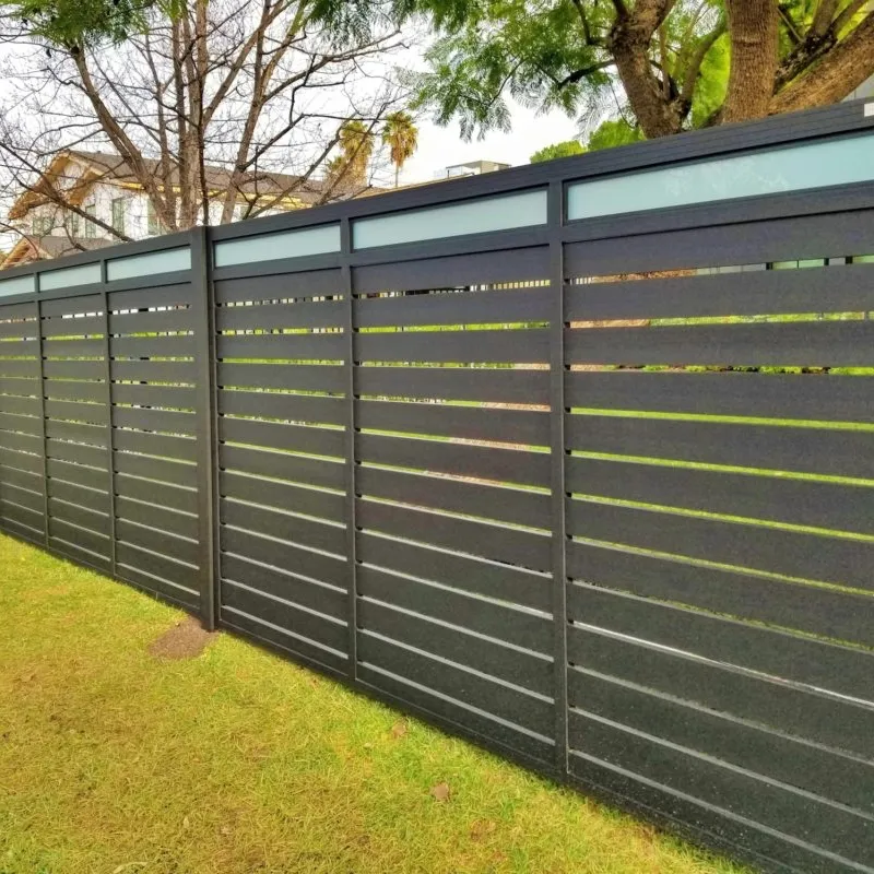 Panel pagar privasi Panel murah Aluminium warna kustom 6x8 kaki luar ruangan ramah lingkungan