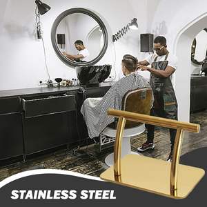 Venta Directa de Fábrica: Accesorios de Reposapiés para Silla de Peluquería de Acero Inoxidable con Tapetes Móviles y Bandejas para Pies - Product Image 1