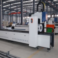 Máquina de Corte de Tubos Láser Industrial con Láser de Fibra de 6000W y Alimentación Automática para el Procesamiento de Tubos Redondos y Cuadrados de Acero y Aluminio
