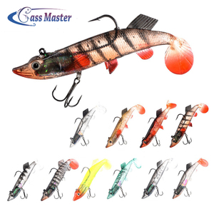 Bajo maestro suave del cuerpo de pescado suave cabeza de plomo pescado atraer con gancho de Pesca de Mar pike bajo atraer - Product Image 4
