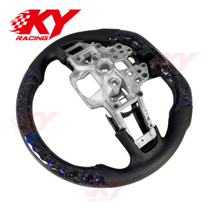 Racing Sports Custom Forged Carbon Fiber Steering Wheel for Ford Mustang GT GT500 Shelby GT350 EcoBoost <b>Mach</b> 1 Car Accessories - Product Image 3