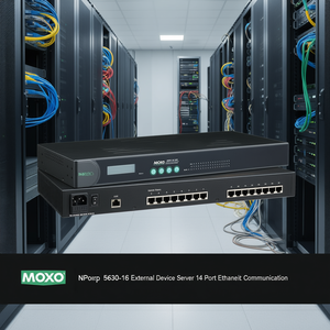 Moxa NPort 5630-16 Modelo 64536 Servidor de Dispositivos Externos Industrial, Módulo de Comunicación Ethernet de 16 Puertos de Taiwán - Product Image 3
