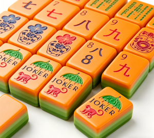 <span class=keywords><strong>Mahjong</strong></span> américain en acrylique vert pomme, finition haut de gamme polie à la main, rangement en cristal, jeu de cartes, cadeau fabriqué en Chine - Product Image 4