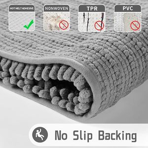 Customizable Chenille Shaggy <strong>Rug</strong> Extra Soft Thick Absorbent Non-Slip Machine <strong>Washable</strong> <strong>Bath</strong> Mats For <strong>Bath</strong> Floor Tub And Shower - Product Image 4