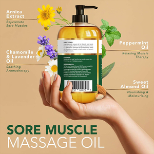 AiXinプライベートラベルマッサージオイルリラックス関節筋肉天然オイルから作られたすべての肌タイプボディマッサージオイル - Product Image 5
