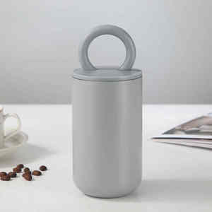 Double-walled Vacuum Straight Cup Handheld Stainless Steel Modern <b>Travel</b> Coffee <b>Mug</b> with Leak-proof Lid and Thermal Insulation - Product Image 4