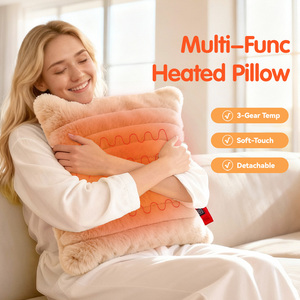 Almohada Eléctrica USB con Diseño Tejido, Tres Ajustes de Temperatura, Relleno 100% Algodón, Lavable, para Hogar u Hotel - Product Image 1