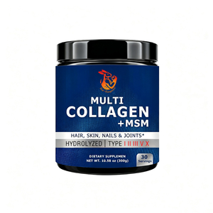 ODM OEM Multi-collagène MSM Chondroïtine Sulfate Glucosamine Chlorhydrate Produits de Beauté Poudre de Qualité Alimentaire - Product Image 1
