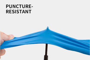 ถุงมือตรวจโรคแบบใช้แล้วทิ้ง ไนไตรล์ กันน้ำ ไม่มีแป้ง หนาปานกลาง สีฟ้า สำหรับใช้ในบ้าน วัสดุ PE - Product Image 6