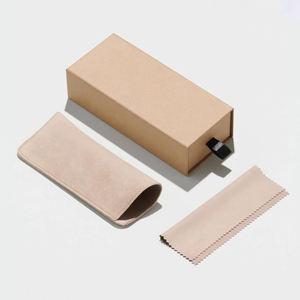 Caja de Gafas de Sol de Papel Kraft de Lujo, con <span class=keywords><strong>Estuche</strong></span> de Piel Sintética y Paño de Limpieza, en Set de Regalo - Product Image 6