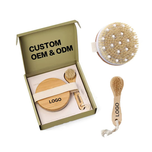 Set di Spazzole per il Corpo <span class=keywords><strong>in</strong></span> Bambù OEM per Donne, Strumento Esfoliante <span class=keywords><strong>Naturale</strong></span> per il Bagno, Scrubber per il Viso e <span class=keywords><strong>la</strong></span> <span class=keywords><strong>Doccia</strong></span> - Product Image 1