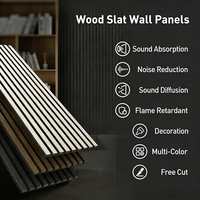 Paneles Acústicos de Pared de MDF de Estilo Moderno, Insonorizantes, Resistentes a la Humedad, Antiestáticos, con Diseño de Rayas y Cuadros para Apartamentos y Hogares