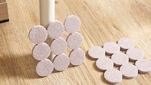 Protection de sol en bois dur, base en feutre de liège et mousse, <span class=keywords><strong>anti</strong></span>-rayures, réduction du <span class=keywords><strong>bruit</strong></span>, tapis auto-adhésif pour pieds de meubles, chaises, tables - Product Image 4