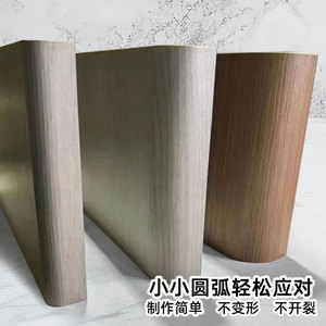 <b>Plastic</b> Aluminum Alloy Arc Filling Molding R18 R35 R50 R80 Corner <b>Edging</b> For Cabinet Wall Mounting - Product Image 4