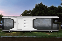 2025 à la mode préfabriqué minuscule maison mobile cabine moderne vaisseau spatial Mini dirigeable Pod hôtel espace Capsule maison
