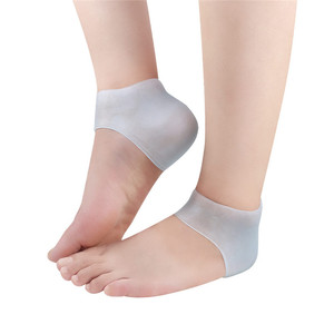 Protectores de talón de gel de silicona para fascitis Plantar, insertos para <span class=keywords><strong>el</strong></span> <span class=keywords><strong>dolor</strong></span> de talón hidratante - Product Image 5