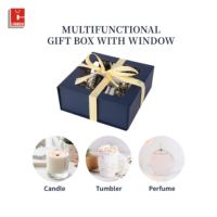 Boîtes d'emballage cadeau personnalisées en gros, boîtes en papier sur mesure avec fenêtre, ruban et nœud
