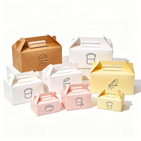 Boîte à pain en papier kraft imprimé écologique en forme de bateau avec poignée, personnalisable avec logo, pour vente en gros, emballage jetable pour plats à emporter et restauration rapide