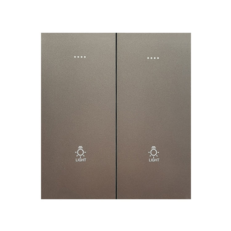 Factory Supply 2 Gang Wifi Light Switches Multi-Function Smart Touch Zigbee Wall Switch With Google Alexa