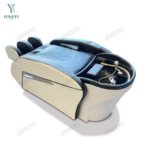 Mobilier de salon station de lavage des cheveux électrique airbag complet massage shampoing lit avec circulation d'eau unité de lavage à contre-courant de luxe