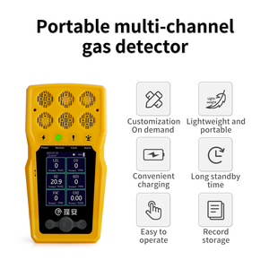Détecteur de gaz Yaoan 6 en 1, analyseur de détection de gaz, détecteur de gaz multi-gaz portable - Product Image 2