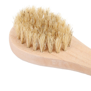 Playboy Wooden Boar Bristle Body <b>Brush</b> Natural Wood Color Exfoliator For Bath And Skin Care - Product Image 4