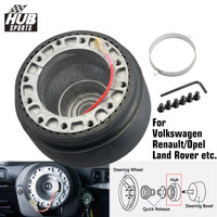 HUB Sports Kit d'adaptateur de patron à dégagement rapide de moyeu de volant à 6 boulons pour Volkswagen/Renault/Opel/Land Rover/Chevrolet/FIAT Etc.