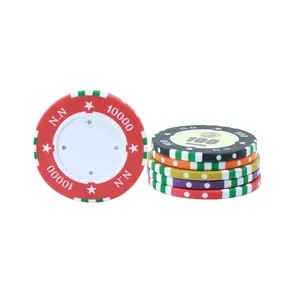 工場カスタムカジノコンポジットrfidポーカーチップセラミッククレイ交換可能ステッカーポーカールーム用ポーカーゲームコイン