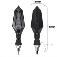 Feu Stop Diurne Électrique Double Face 22 LED pour Véhicule, Clignotant Séquentiel pour Moto, Agent d'Achat Mondial 1688
