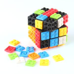 Khối xây dựng mới của Pan RUBIX CUBE Mini giáo dục trẻ em sáng tạo cắt dán khối xây dựng xoay trơn tru Ba cấp - Product Image 3