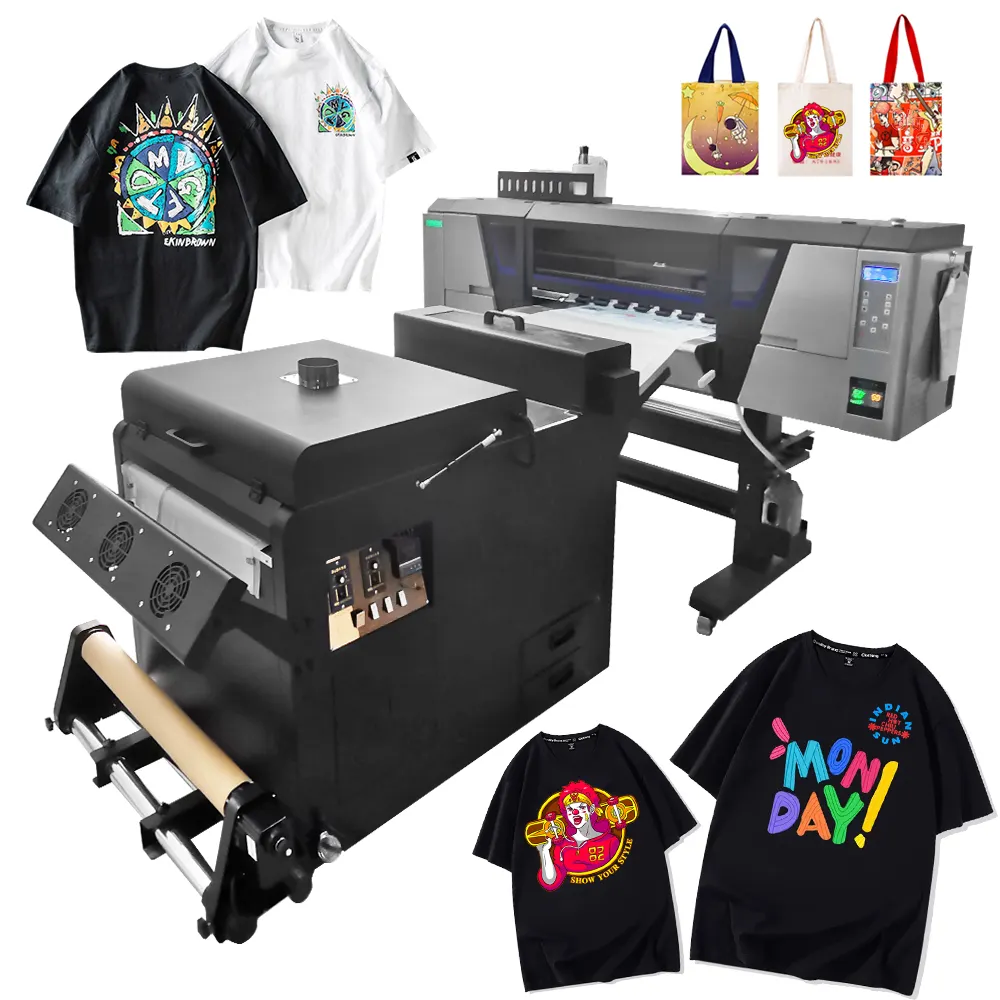 Prezzo di fabbrica stampante DTF xp600 i3200 i1600 testina di stampa trasferimento di calore t-shirt 60cm Dtf macchina Plotter
