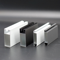 Profilé d'extrusion en aluminium industriel personnalisé, profilé en aluminium en forme de U, profilé en aluminium 6063, cadre de fenêtre en aluminium