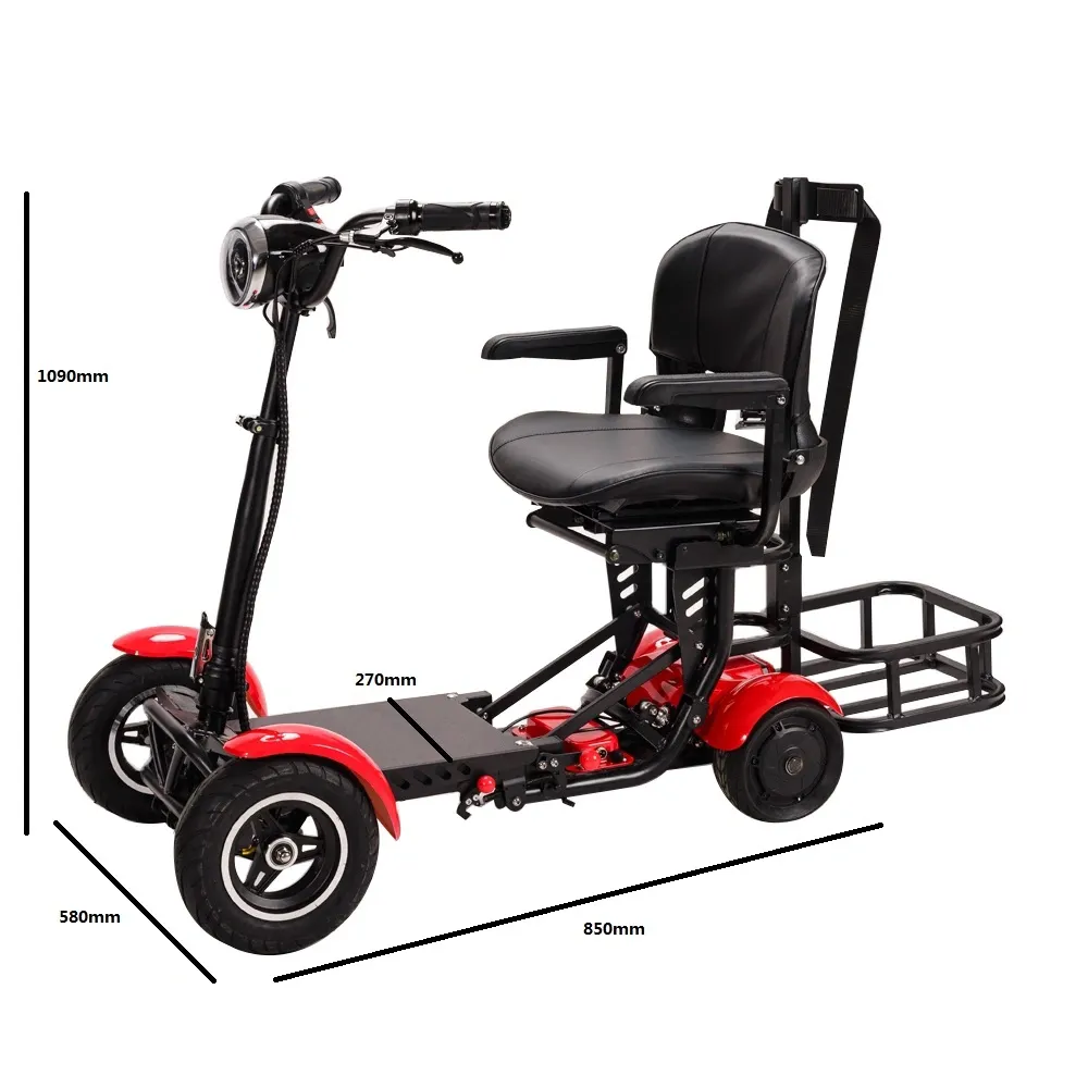 Prezzo basso, scooter elettrico per carrello da golf monoposto di alta qualità e facile da piegare