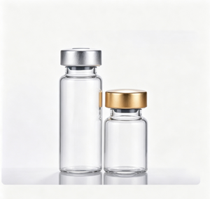 Multi Color Aluminum Cap Borosilicate Glass Vials 3ml 5ml 10ml, Airtight Empty Crimp Neck Storage <b>Bottles</b> For Powder Liquid - Product Image 6