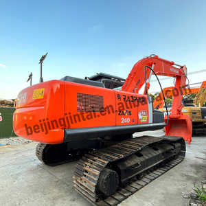 Excavadora de cadenas usada HITACHI ZAXIS 240 240-3 original de 25 toneladas con motor ISUZU de 1.25CMB, venta directa a bajo precio - Product Image 2