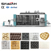 Macchina Industriale per la Produzione di Vassoi e Contenitori in Plastica per Cioccolato, Macchina per Termoformatura Sottovuoto di Vassoi Trasparenti