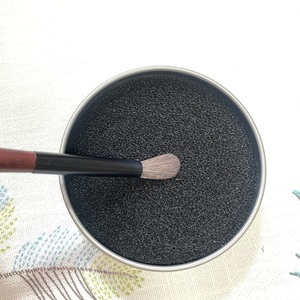 Caja limpiadora de brochas de maquillaje de esponja, herramienta de limpieza de eliminación, logotipo personalizado, brocha de maquillaje de estaño de Metal, limpieza en seco - Product Image 5