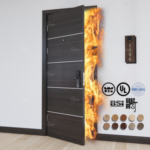 American Approved 20/30/45/60 mins <span class=keywords><strong>WH</strong></span> approuvé porte coupe-feu d'hôtel pour appartement porte intérieure en bois porte en contreplaqué ignifuge - Product Image 5