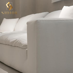 Conjunto de sofá de nube de esquina de terciopelo de plumas italianas, muebles de sala de estar, sofás curvos seccionales modulares para el hogar de lujo - Product Image 5