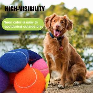 <b>Customized</b> <b>Logo</b> Printed Durable Rubber Tennis <b>Ball</b> Chew Toy for Dogs-<b>Exercise</b> & Training Outdoor Use 2.5 Inch - Product Image 5
