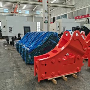 El martillo del martillo hidráulico del accesorio de la excavadora tiene una vibración multifunción de alta frecuencia y puede romper el pavimento de hormigón - Product Image 1