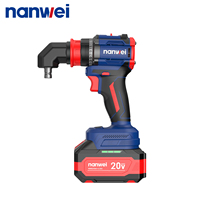 Ensemble de perceuse sans fil multi-têtes 20V 4 en 1, batterie au lithium rechargeable, kit de perceuse électrique multifonction