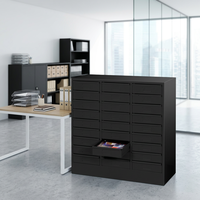 Meuble de classement en acier soudé à tiroirs multiples, organisateur à 30 tiroirs, pour plans de taille Légal, armoire de rangement métallique