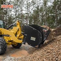 Nouveau design Skid Steer Attachments Godet de mélange de béton pour chargeuse compacte à vendre au Canada