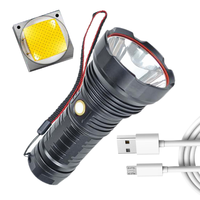 Lampe torche puissante Rechargeable par USB haute puissance 40W, lampe de poche étanche à Led pour la chasse à longue portée 4000 lumen 2000m