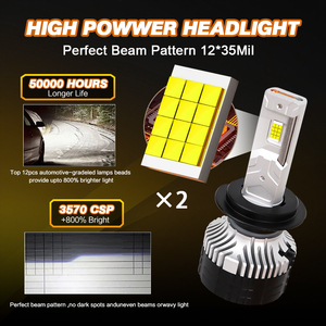 Công suất cao 80 Wát 8500lm New R5 LED đèn pha đồng kép ống tự động hệ thống chiếu sáng giá rẻ đèn cho tự động - Product Image 3