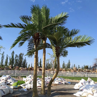 Tronc en fibre de verre paysage faux palmier intérieur extérieur grand arbre de noix de coco de Simulation pour la décoration de jardin fabricant d'arbre