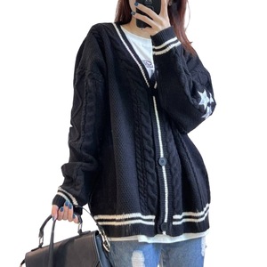 Giacca europea americana a <span class=keywords><strong>maglia</strong></span> da donna monopetto bianco lavorato a <span class=keywords><strong>maglia</strong></span> giacca a maniche lunghe autunno inverno tinta unita - Product Image 2