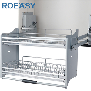 Canasta Extraíble de Doble Capa ROEASY para Gabinete de Cocina, Elevador de Gabinete de Cocina, Estante de Canasta Extraíble - Product Image 1