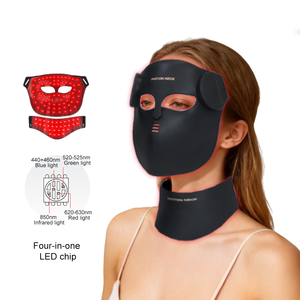 Nouveau <span class=keywords><strong>masque</strong></span> facial <span class=keywords><strong>LED</strong></span> du fabricant, thérapie par lumière rouge 4D, visage, 460 nm, 630 nm, 520 nm, 850 nm, <span class=keywords><strong>masque</strong></span> <span class=keywords><strong>de</strong></span> thérapie par lumière rouge - Product Image 1